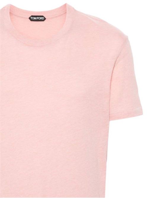 T-shirt uomo rosa pesca Tom Ford | JCS001JMC002S23JB561